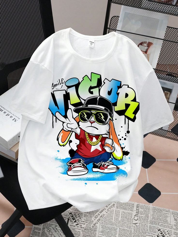 Street Gamer Tee – Retro Vibe White